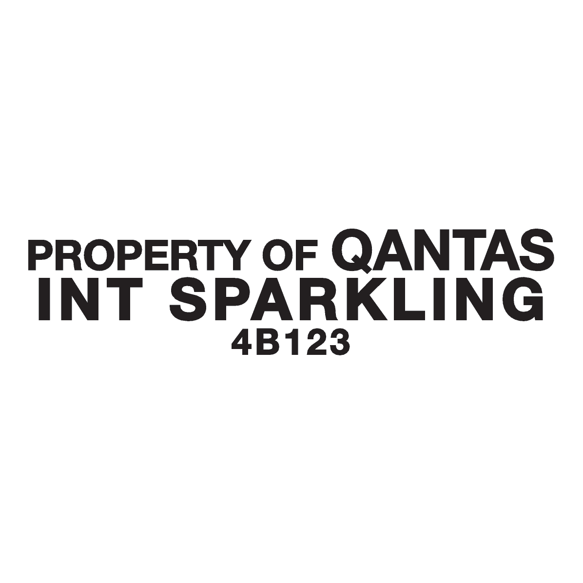 Qantas 4B123 International Sparkling