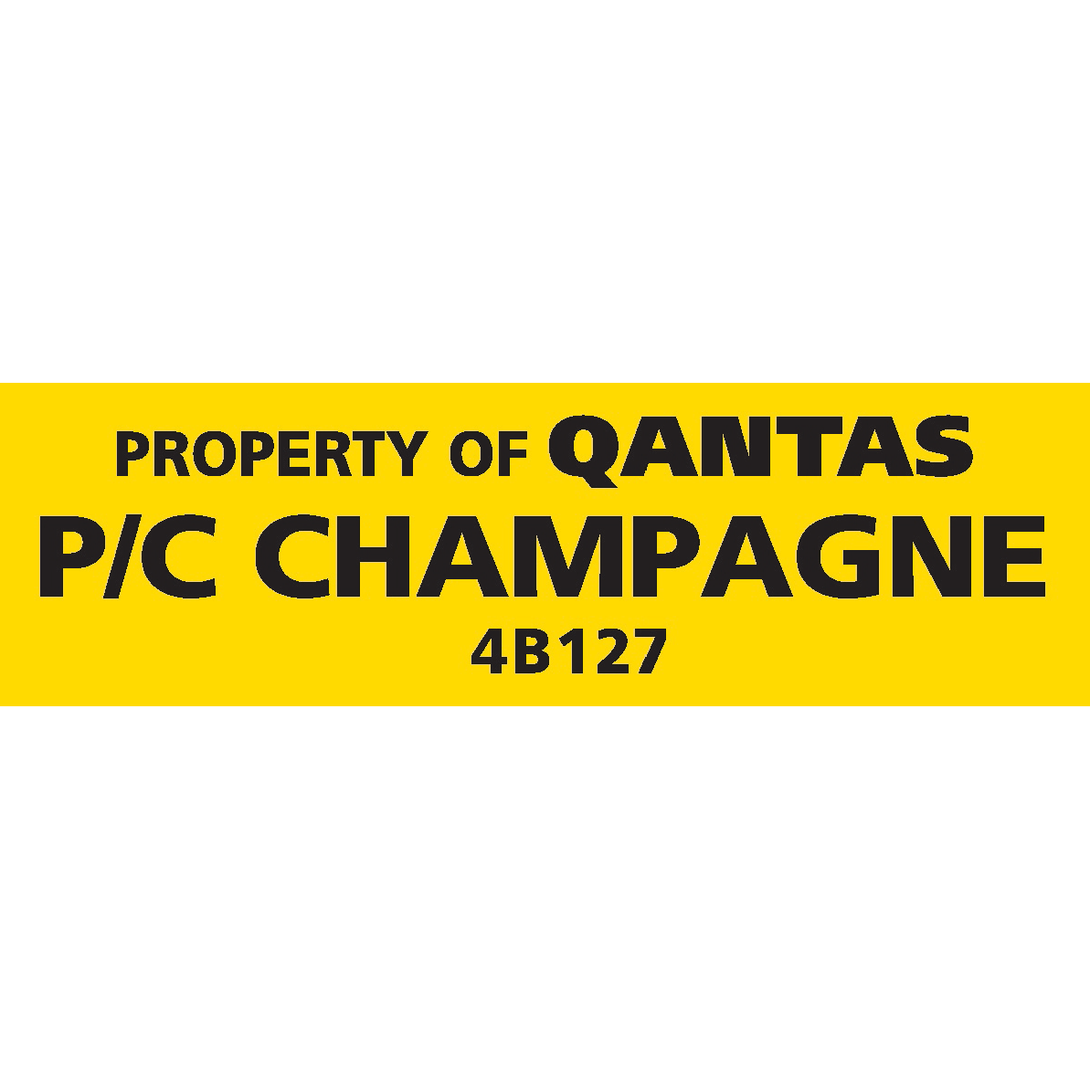 Qantas 4B127 First Class International Champagne - PC INT CHAMPAGNE