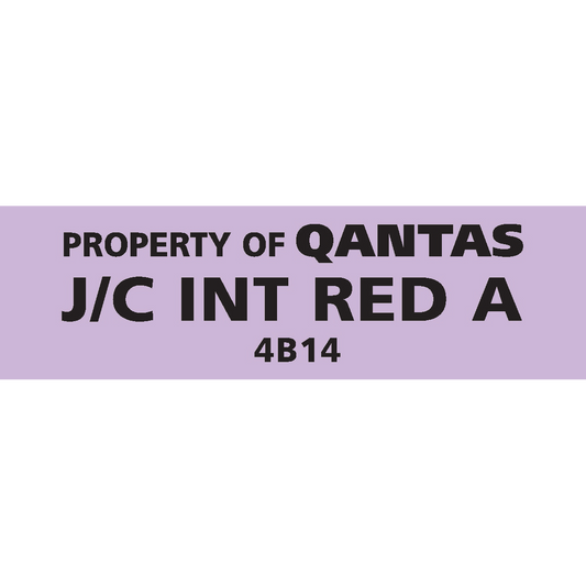 Qantas 4B14 Business Class International Red - Choice A - JC INT RED A