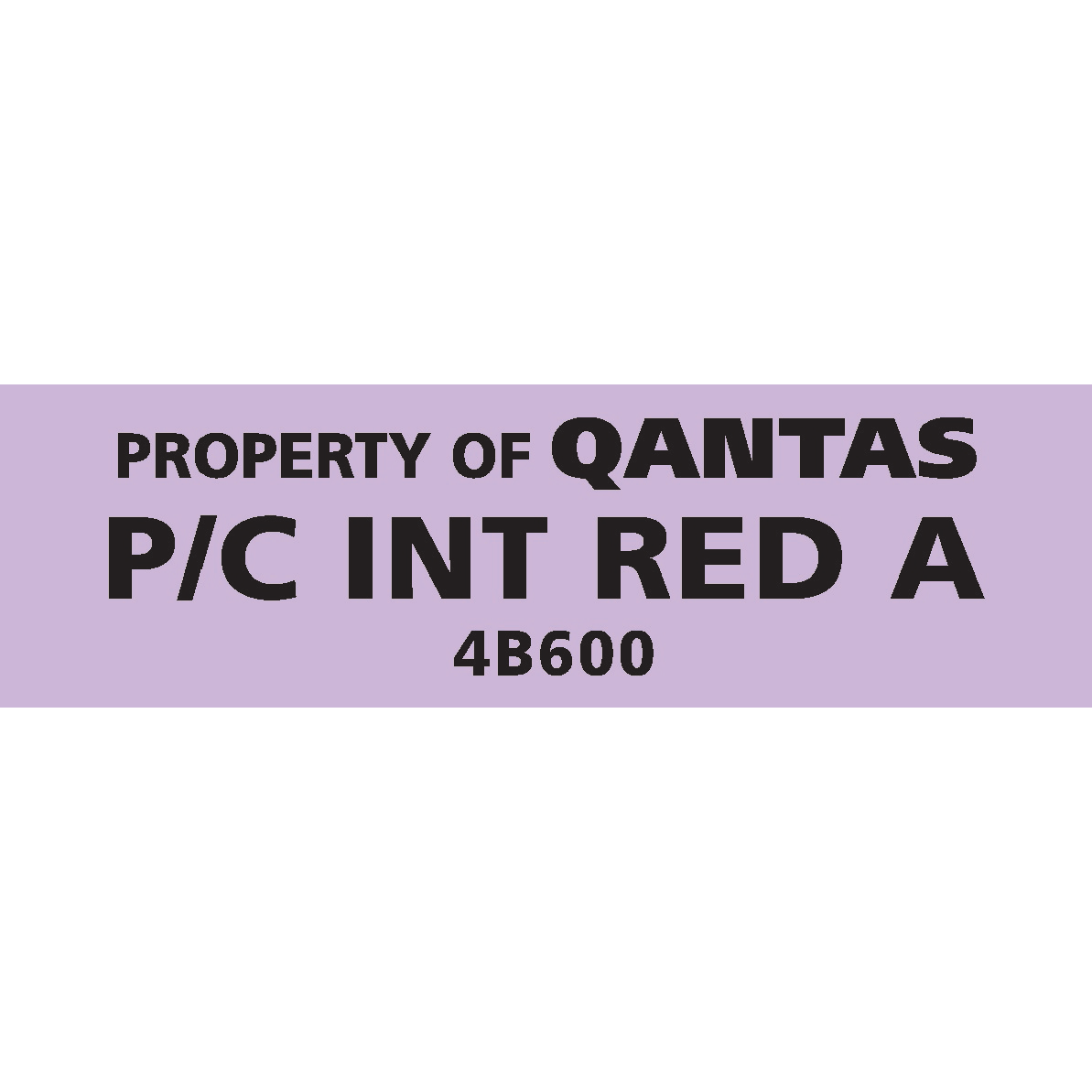 Qantas 4B600 First Class International Red – Choice A - PC INT RED A
