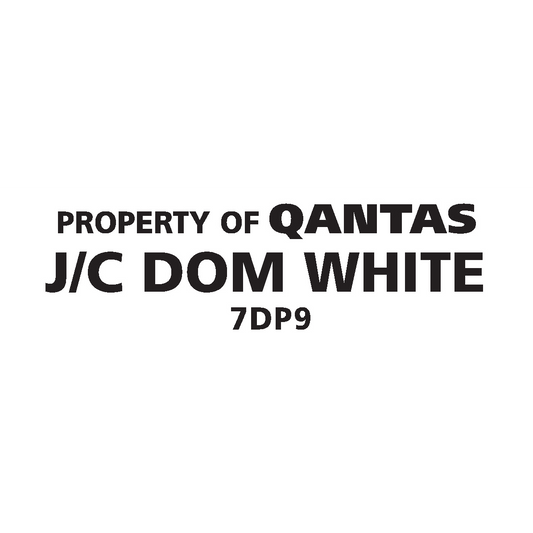 Qantas 7DP9 Business Class Domestic White - JC DOM WHITE